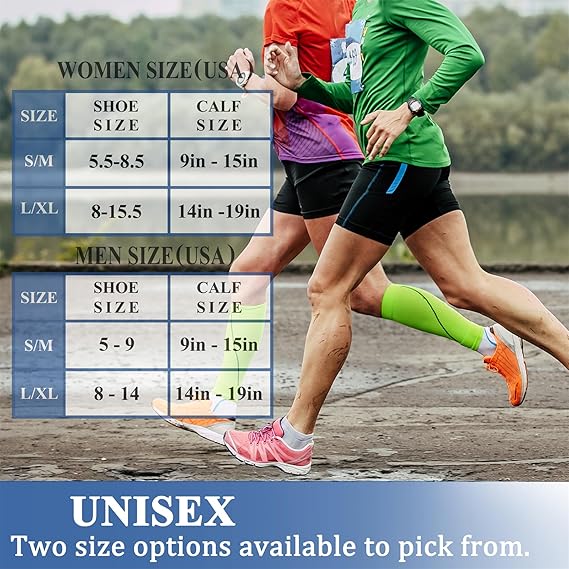 6 Pairs-Compression Socks for Women & Men Circulation Best Support for Nurses, Running, Athletic,Flight Travel(Black/Black/Black/White/Grey/Grey)