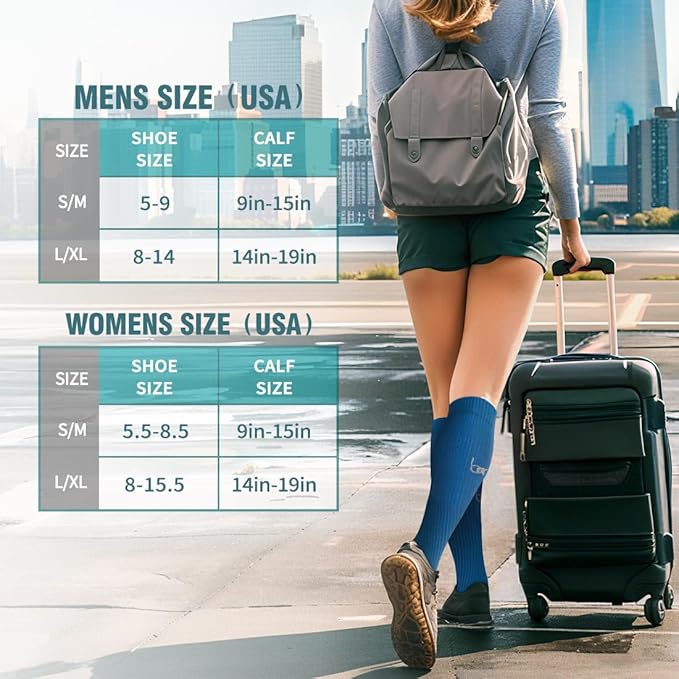 Copper Compression Socks for Women & Men (6 pairs) - Best Support for Nurses, Running, Hiking, Recovery（Red/Blue/White/Black/Green/Blue）